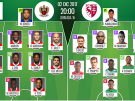 As escalações oficiais de Nice e Metz para esta partida da Ligue 1. BeSoccer