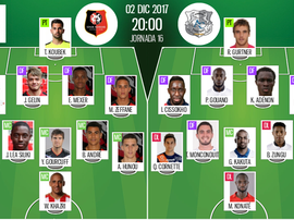 As escalações oficiais de Rennes e Amiens para esta partida da Ligue 1. BeSoccer