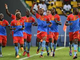 Les joueurs de la RDC lors d'un match de la CAN. AFP