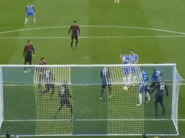Dunk opened the scoring against Arsenal. Twitter