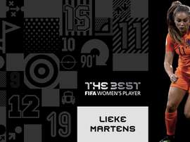 Lieke Martens también se llevó el premio a la mejor jugadora de la pasada temporada. FIFA
