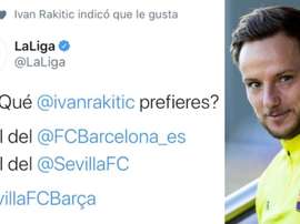 Rakitic se prefiere en el Sevilla. Twitter/LaLiga