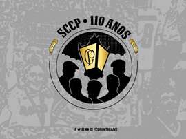Logo comemorativo pelos 110 anos do Corinthians. Twitter @Corinthians