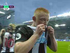 Longstaff had an impressive debut. Captura/DAZN