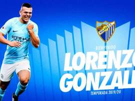 Lorenzo González, nuevo delantero para Víctor. Twitter/MalagaCF