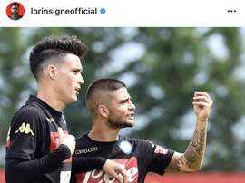 Lorenzo Insigne scrive una lettera a Callejon. InstagramLorinsigneofficial