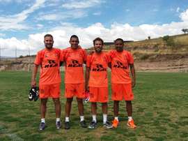 Leroyer, Chirinos, Gonzales-Vigil y Atoche, los cuatro fichajes de Ayacucho. Twitter/AyacuFC