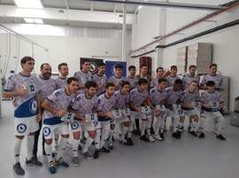Cientos de polvorones en la camiseta acompañarán al equipo vallisoletano. Twitter/AtcoTordesillas