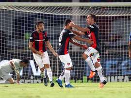 Los futbolistas del San Lorenzo celebran uno de los cuatro tantos marcado a Boca Juniors en la Supercopa de Argentina. Twitter