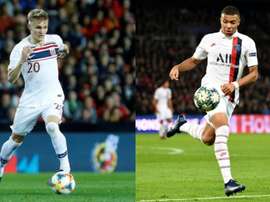 Odeggard e Mbappé jogarão em sua futura casa. EFE/AFP