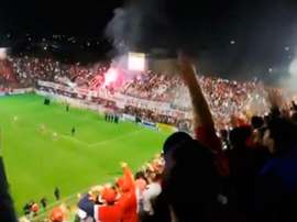 Los hinchas de San Martín de Tucumán se hicieron escuchar. Captura/FOXSports