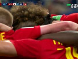 Bélgica se clasificó 'in extremis'. Captura/DirecTVSports