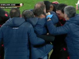 La Real frôle l'élimination malgré ses offensives. Captura/MovistarLigadeCampeones