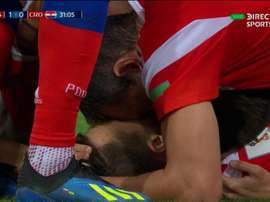 Cheryshev abrió el marcador en el Rusia-Croacia. Captura/DirecTVSports