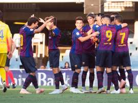 El Barcelona B está en buena forma. Twitter/FCBarcelonaB