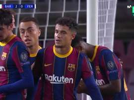 Grande giocata del Barcellona. MovistarLigadeCampeones