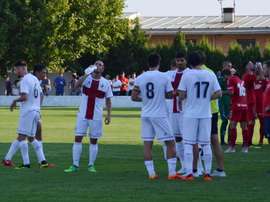 Los 'rojillos' se impusieron por 0-1. Twitter/SDHuesca
