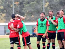 El Mallorca venció por la mínima al Deportivo Aragón. RCDMallorca