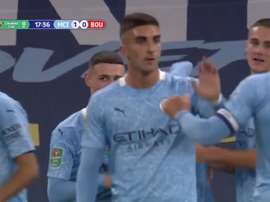 El City eliminó al Bournemouth. Captura/Twitter/DAZN_ES
