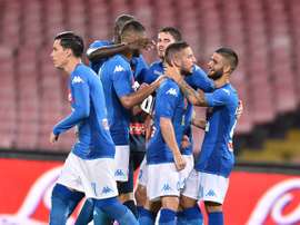 O Napoli bateu a Atalanta por 3-1. SSCNapoli