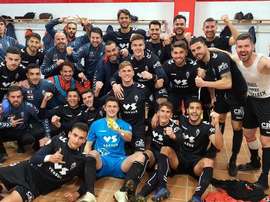 El Murcia sigue su camino ascendente. Twitter/realmurciacfsad