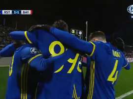 Los jugadores del Rostov celebran el gol de Azmoun. Twitter