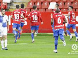 Gaspar lleva al Sporting al estado de felicidad. LaLiga