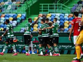 Un gol del rey del posparón afianza al Sporting tercero. Sporting_CP