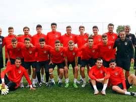 Los juveniles del Atlético de Madrid. Clubatleticodemadrid.com