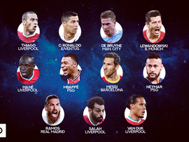 Gli undici nominati al premio 'The Best'. BeSoccer