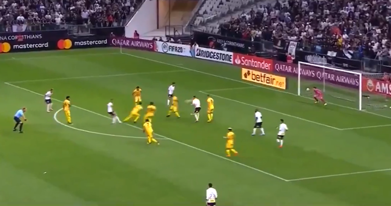 Luan marca para o Corinthians contra o Guarani pela partida de volta da pré-libertadores 2020. Captu