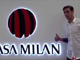 Biglia nas instalações do Milan. ACMilan