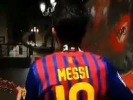 Lucas Castro ha querido hacerle un bonito homenaje a Messi. Captura