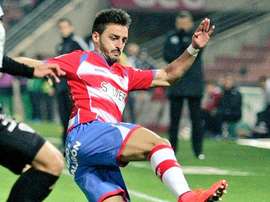 Luis Martins, en un partido de la pasada temporada con el Granada. Twitter