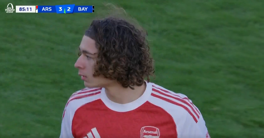 Récord en la Youth League: Luis Muñoz debutó con el Arsenal ¡con 13 años!