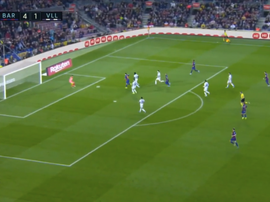 Suárez cerró el ciclo y marcó a todos sus rivales en Liga. Captura/beinSports