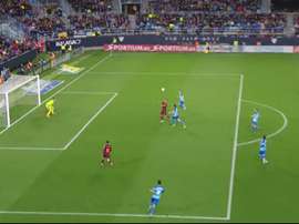 O momento do gol de Luis Suárez. Captura/MovistarPartidazo