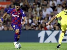 Um setor do Camp Nou vaiou Luis Suárez. Twitter/FCBarcelona_es