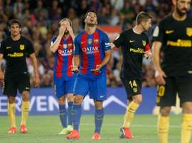 Luis Suarez ne sera pas de la partie face à Alavés. AFP