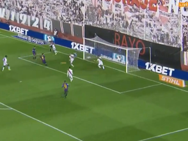 Luis Suarez opened the scoring for Barcelona. Captura/BeInSports