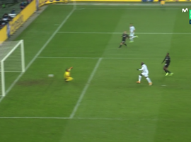 Lukaku got a brace in 10 minutes. Screenshot/MovistarLigadeCampeones