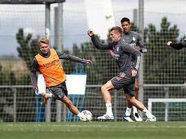 Tercer entrenamiento de la semana en Valdebebas. RealMadrid