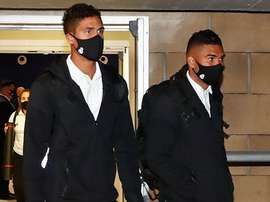El Real Madrid llegó a Sevilla en la mañana del mismo sábado. RealMadrid