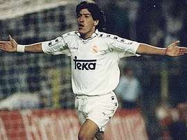 Zamorano marcó una respetable cifra de goles como jugador del Madrid. RealMadrid