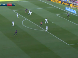 Malcom scored after 17 minutes. Twitter/FCBarcelona