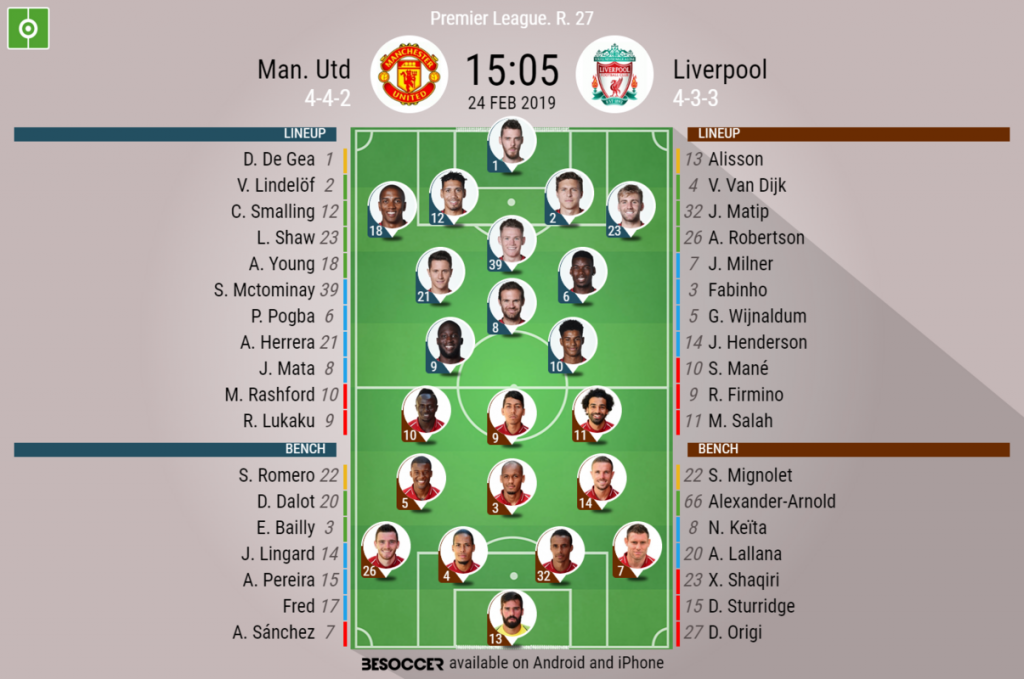 manchester united v liverpool as it