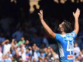 Manolas pense déjà au Barça. Twitter/NapoliSSC