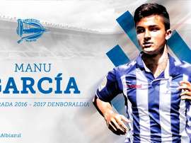 Manu García, joueur du Manchester City, prêté à l'Alavés. Alavés