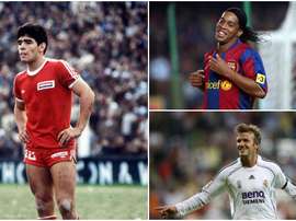 Maradona, Ronaldinho and Beckham. BeSoccer