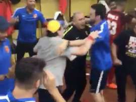 Maradona et Enrique, le tandem technique d'Al Fujairah. Twitter